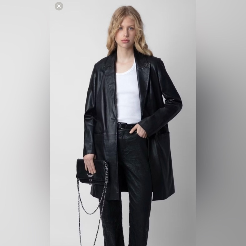 Zadig & Voltaire Black Leather Jacket
